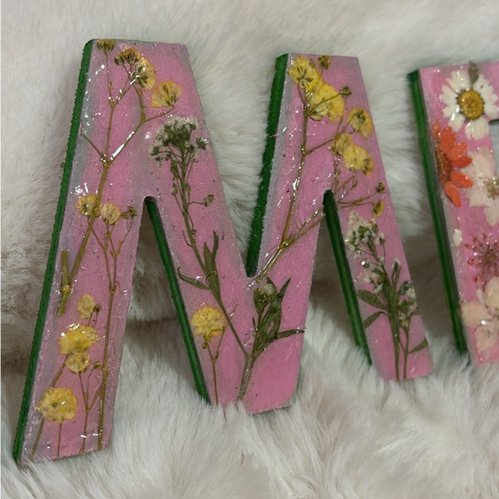 Customizable Floral Decorative Letters - Picture 4 of 5
